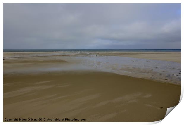 HEBRIDES  GARRY BEACH NORTH TOLSTA 3 Print by Jon O'Hara