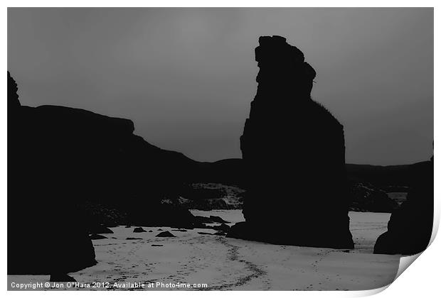 HEBRIDES  GARRY BEACH NORTH TOLSTA 43 Print by Jon O'Hara