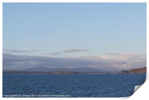 HEBRIDES VIEWS FROM THE MINCH 10 Print by Jon O'Hara