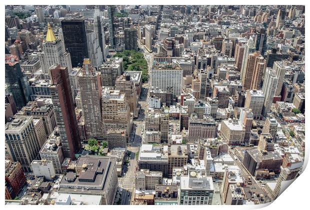 View from the Empire State Building Print by Alan Matkin