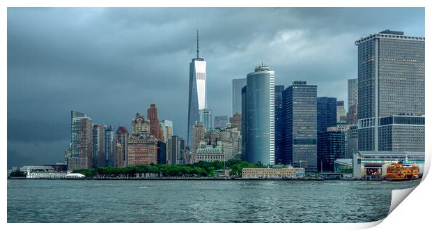 Lower Manhattan   Print by Alan Matkin