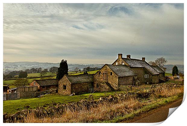 Farming at Alport Print by Alan Matkin