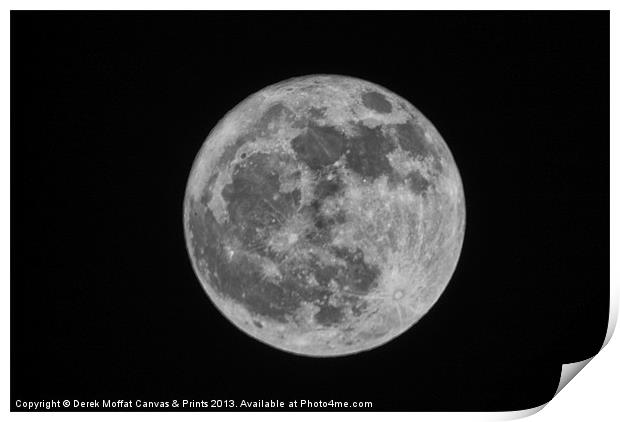 Full Moon Print by Derek Moffat Canvas & Prints