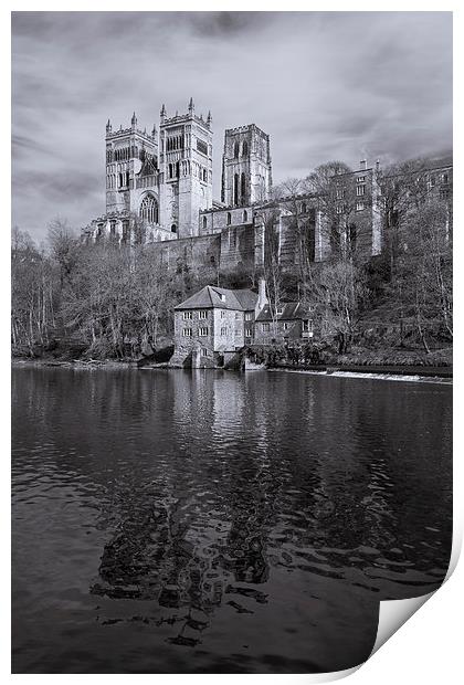 Durham cathedral and fulling mill Print by Gary Finnigan
