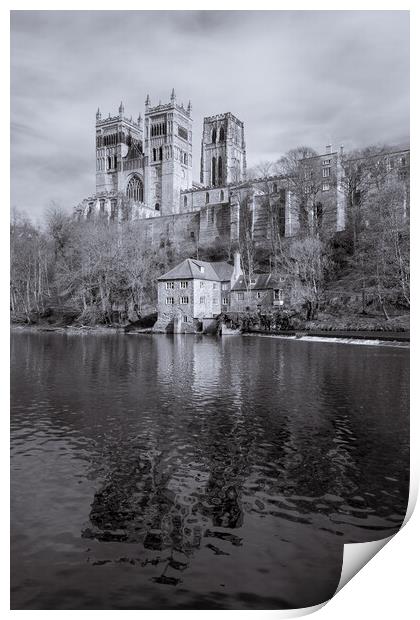 Durham cathedral and fulling mill Print by Gary Finnigan