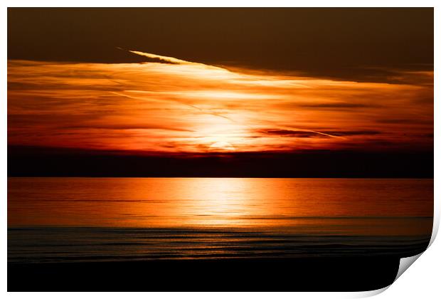 Walney sunset Print by Gary Finnigan