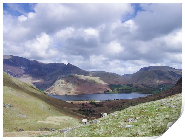 Crummock Water Print by Gary Finnigan