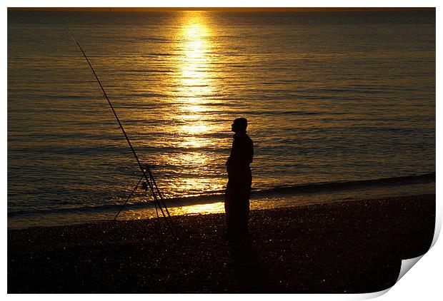 Fisherman Print by Mark King