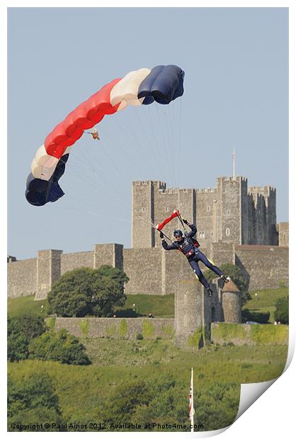Dover Parachute Display Print by Paul Amos