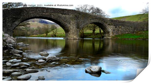 Narrow bridge Print by Anthony Hedger