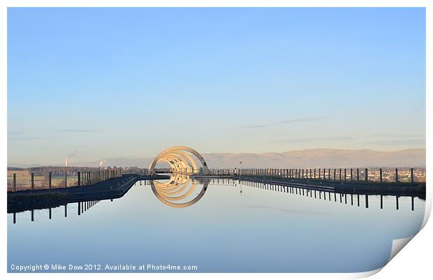The Falkirk Wheel Print by Mike Dow