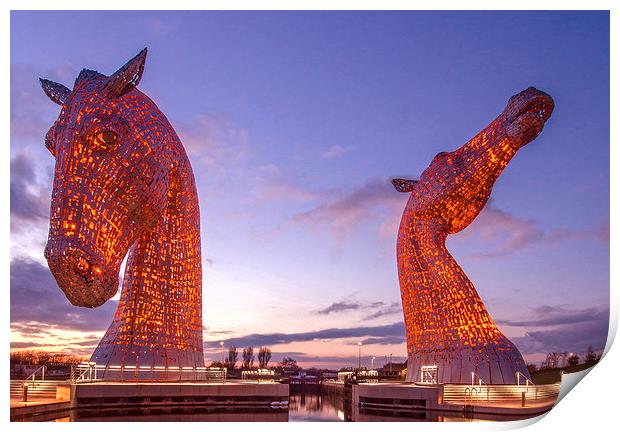  The Kelpies Remember Print by Mike Dow