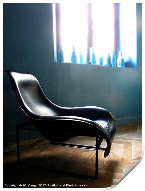 Seville Chair with Bottles Print by JG Mango