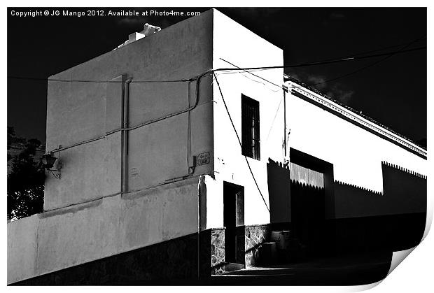 Black + White Building Print by JG Mango