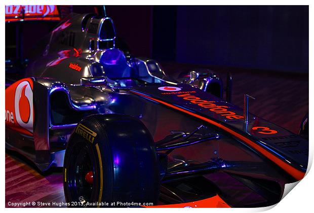 McLaren Formula 1 car Print by Steve Hughes