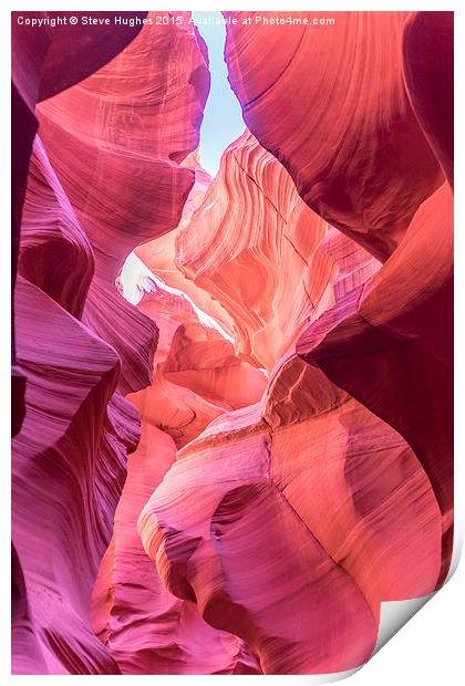  Lower Antelope Canyon HDR Print by Steve Hughes