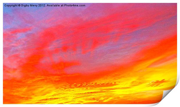 Sunset Print by Digby Merry