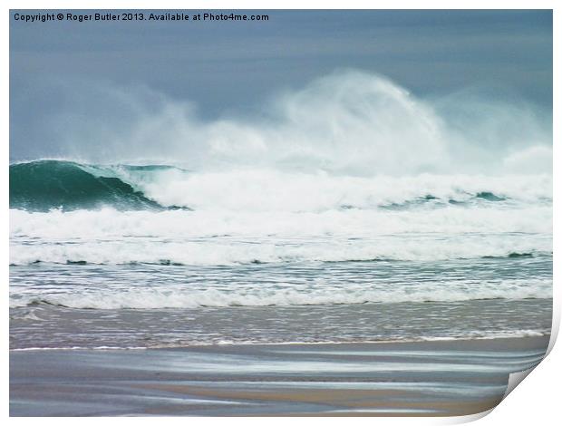 Angry Sea Print by Roger Butler
