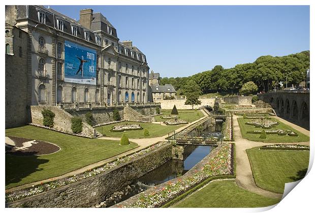 Chateau de l Hermine, Vannes, Brittany, France Print by Simon Armstrong