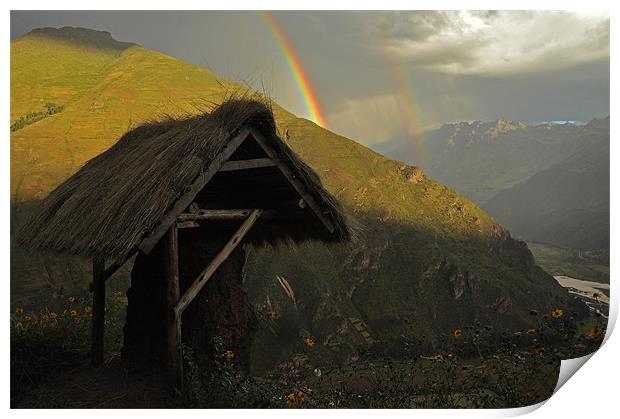 Peruvian Rainbow Print by cairis hickey