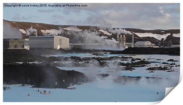  Blue lagoon Iceland Print by cairis hickey
