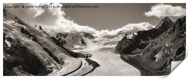 New Zealand Glacier Print by cairis hickey