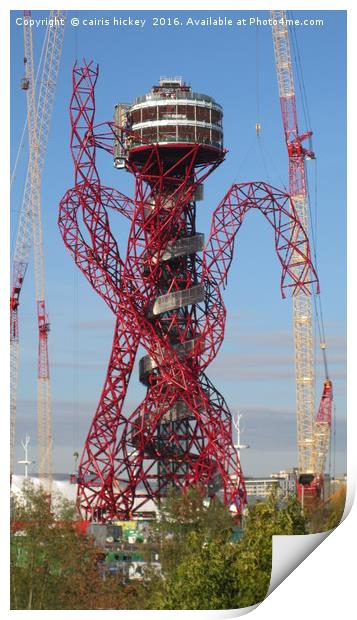 Arcelormittal orbit construction Print by cairis hickey