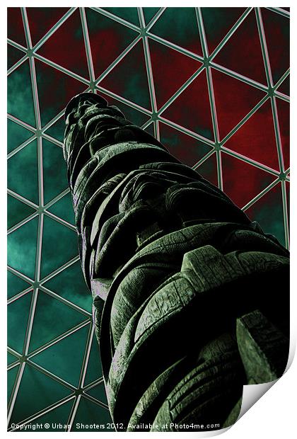 Solarised Totem Pole Print by Urban Shooters PistolasUrbanas!