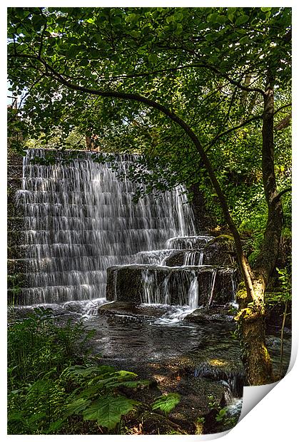 Lumsdale Falls Print by Alison Streets