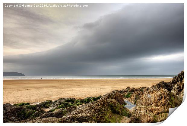  Woolacombe Beach Print by George Cox