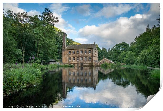 Gibson Mill, Hardcastle Crags Print by Philip Baines