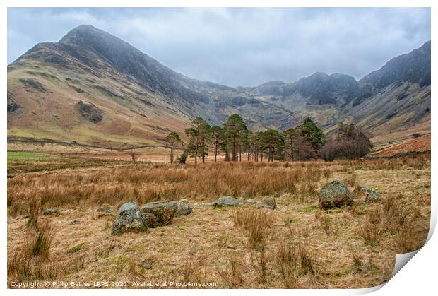 Fleetwith Pike Print by Philip Baines