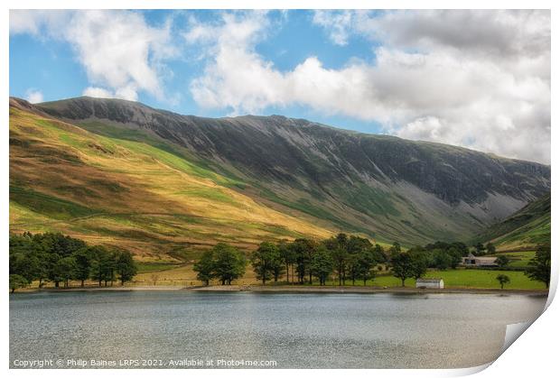 Gatesgarth on Buttermere Print by Philip Baines