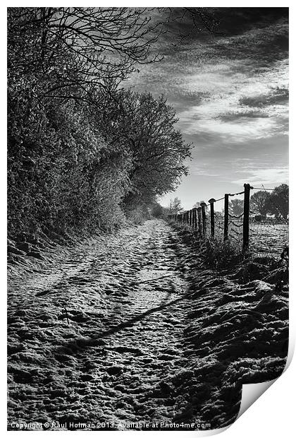 Snow Covered Track Print by Paul Holman Photography