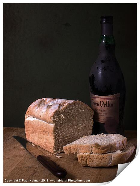 Bread & Wine Print by Paul Holman Photography