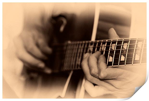 Guitar Picker Print by Paul Holman Photography