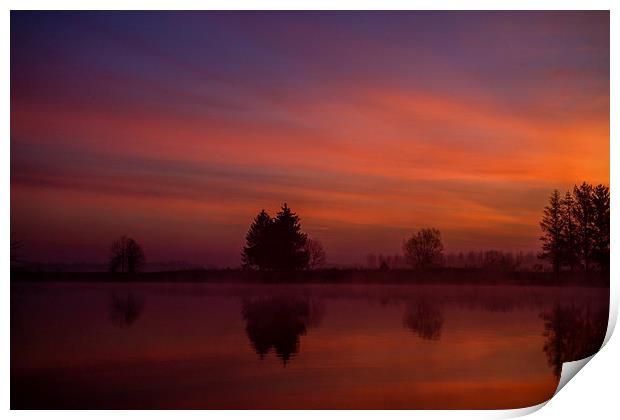 Sunrise Picardy Print by Paul Holman Photography