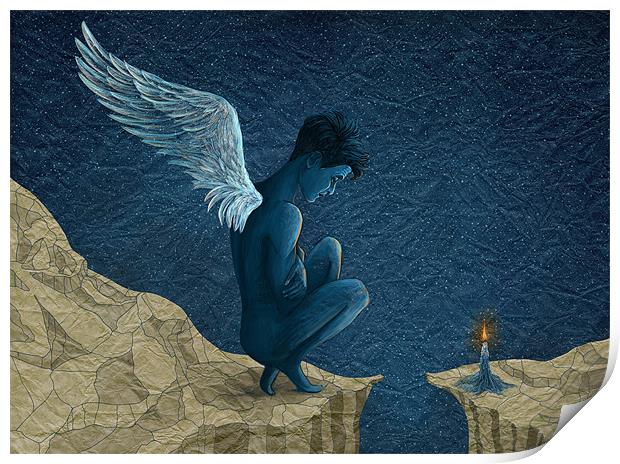 My Angel Freedom Print by Ruta Dumalakaite