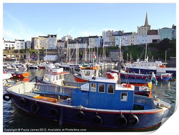 Tenby Print by Paula J James