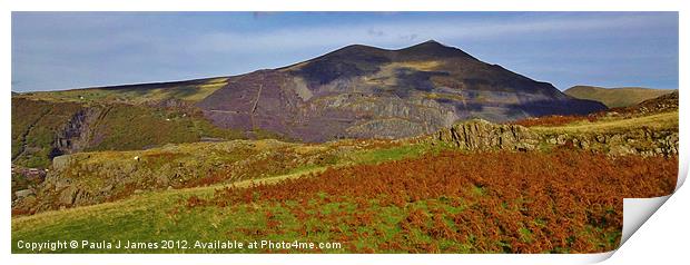 Dinorwic Slate Quarry Print by Paula J James