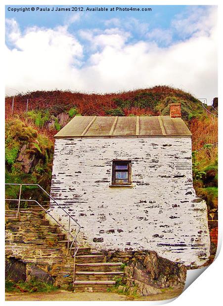 Harbour Master's Office, Porthgain Print by Paula J James