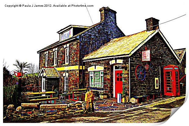 The Old Post Office in Rosebush Print by Paula J James