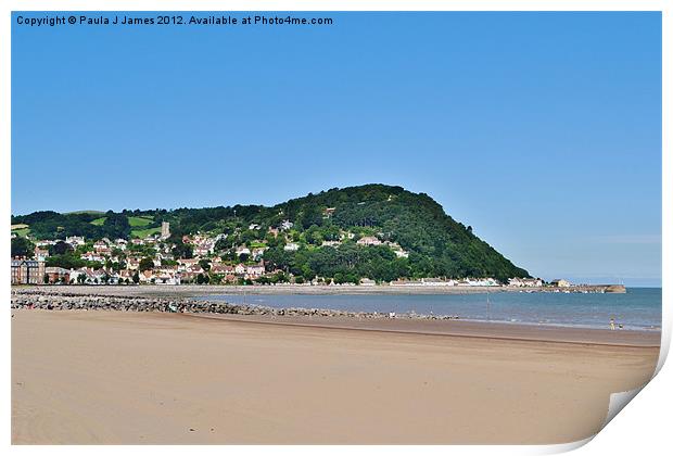 Minehead Print by Paula J James