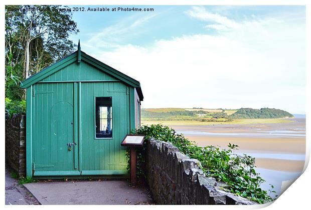 Dylan Thomas's Writing Shed Print by Paula J James