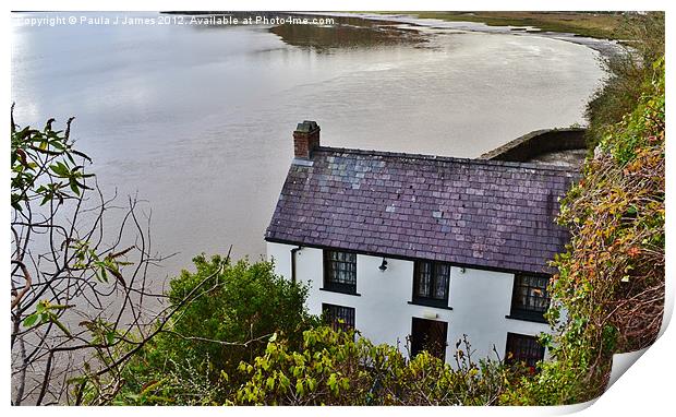 Dylan Thomas''s Boathouse Print by Paula J James