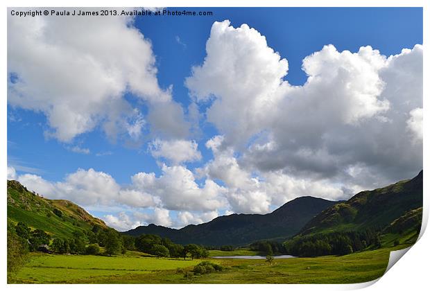 Blea Tarn Print by Paula J James