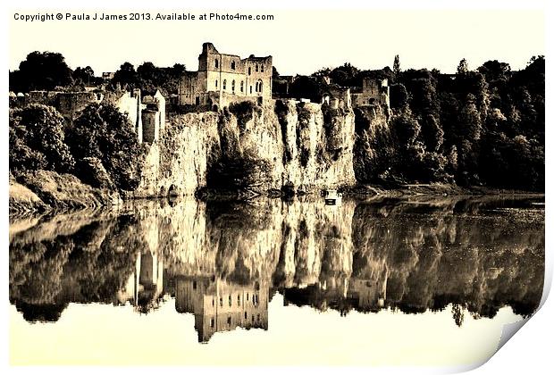Chepstow Castle Print by Paula J James