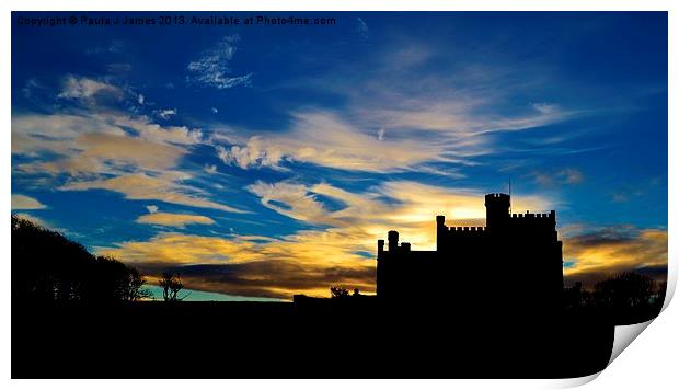 St Brides Castle Print by Paula J James