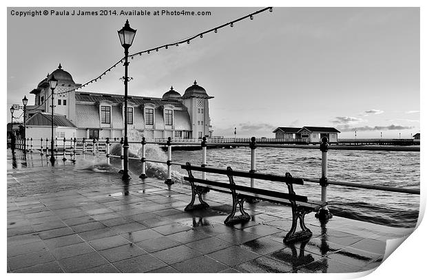 Penarth Pier Print by Paula J James