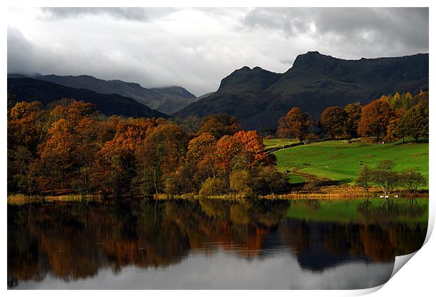 The Langdale Pikes Print by JEAN FITZHUGH